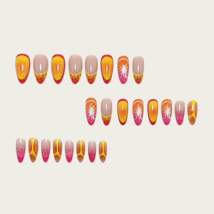 Artificial nails with fruity design Bowlift