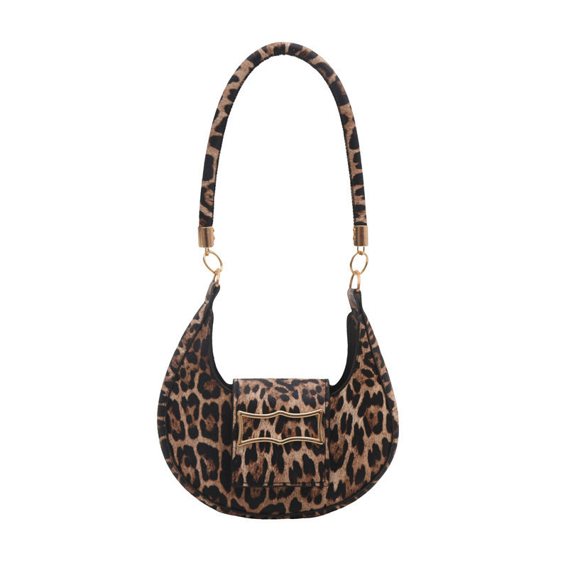 Stylish Leopard Print Handbag Bowlift