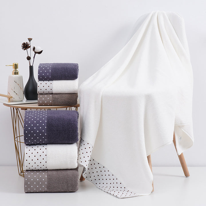 High-Quality Bath Towel with Elegant Border Bowlift