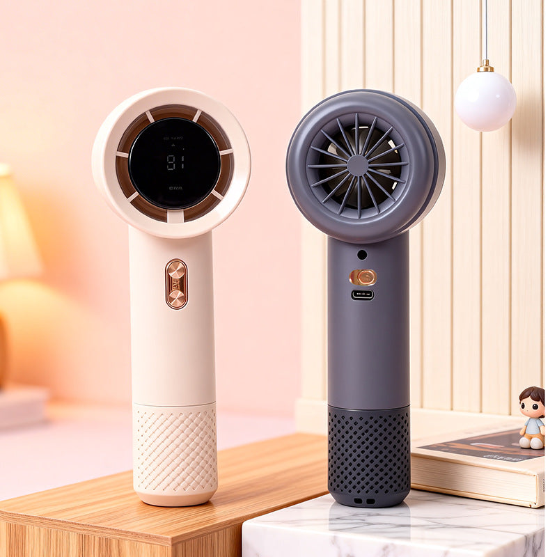Women Portable High-Performance Fan with Digital Speed Display Bowlift