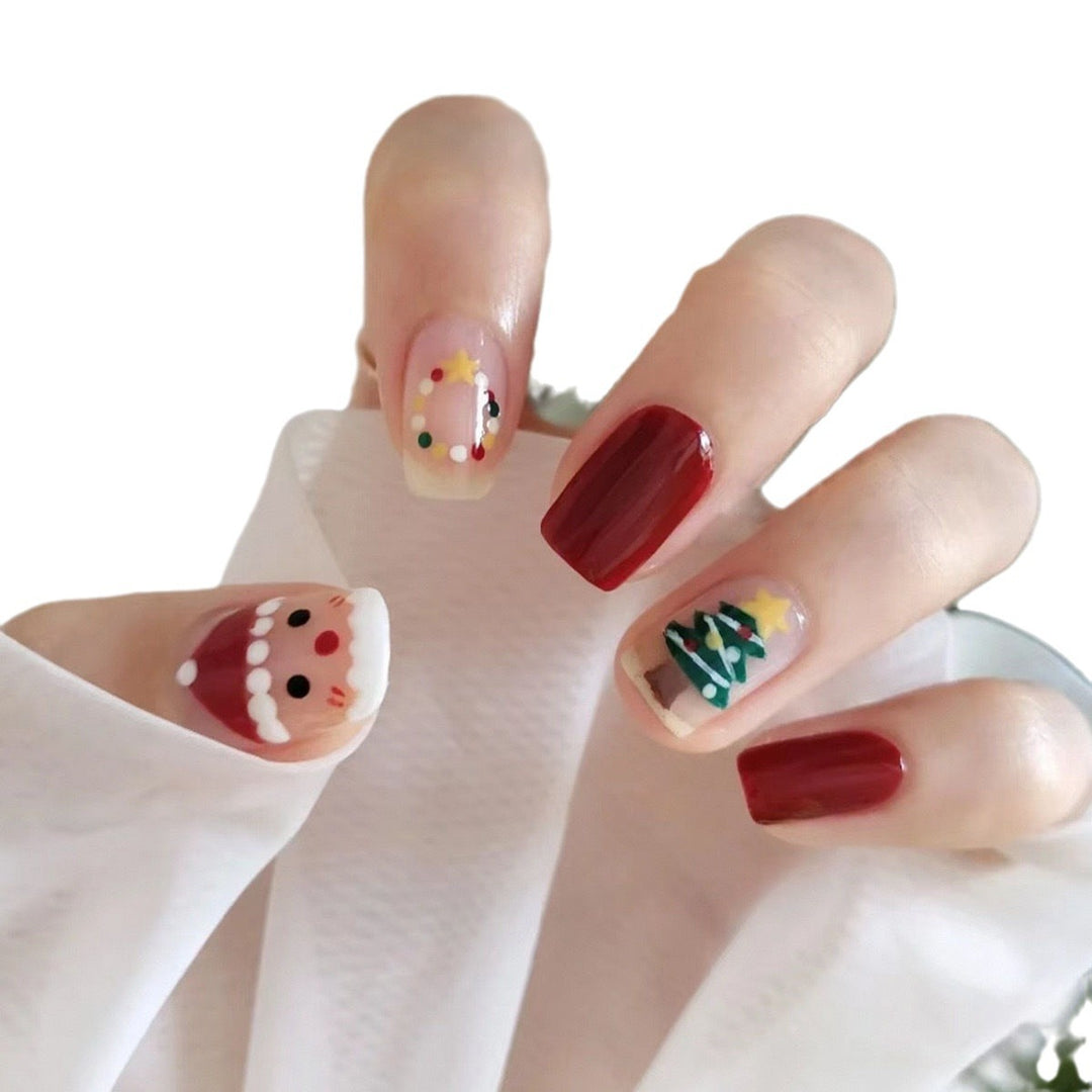 Festive Themed Press-On Nail Set Bowlift