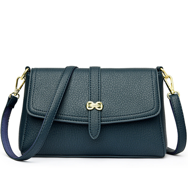 Elegant Faux Leather Crossbody Bag Bowlift