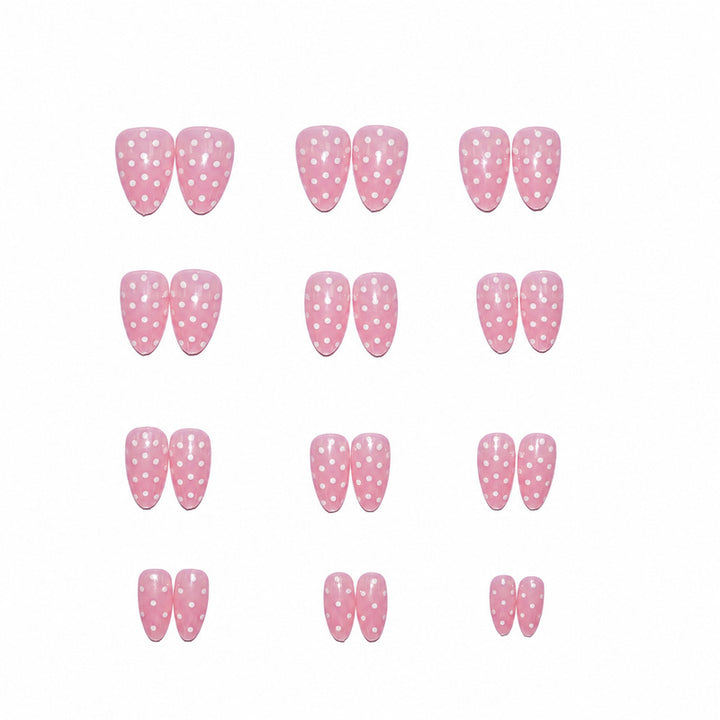 Artificial nails with dots Bowlift