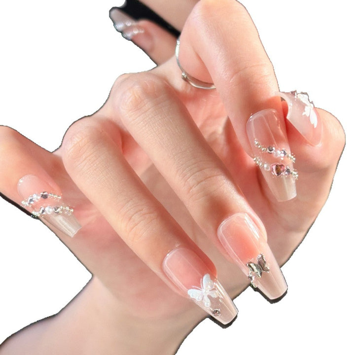 Premium Decorative Press-On Nail Art Set Bowlift