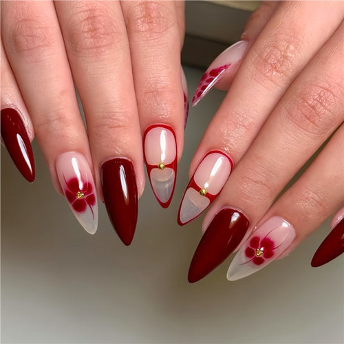 Elegant Stiletto Press-On Nail Design Bowlift