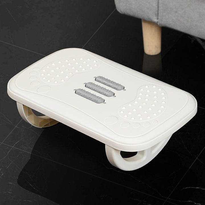 Ergonomic Under-Desk Footrest with Massage Rollers Bowlift