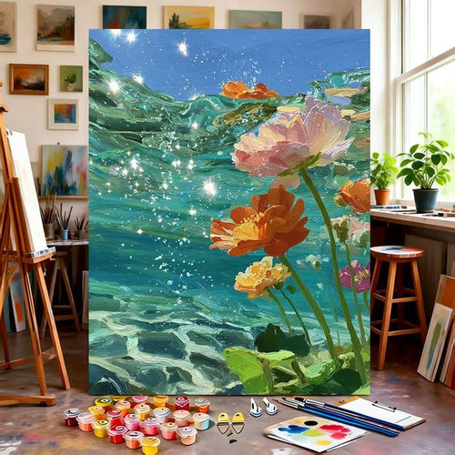 Floral Art Canvas Bowlift