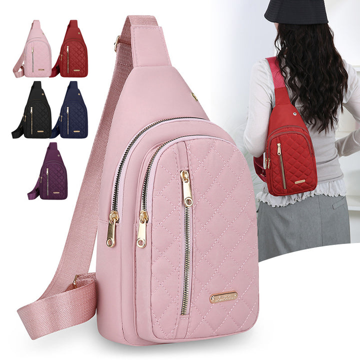 Quilted One-Shoulder Sling Bag Bowlift