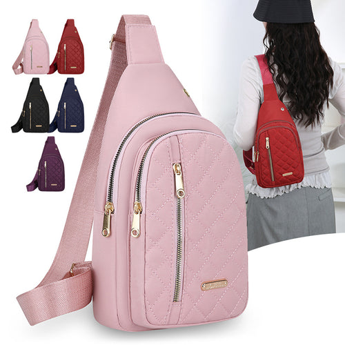 Quilted One-Shoulder Sling Bag Bowlift