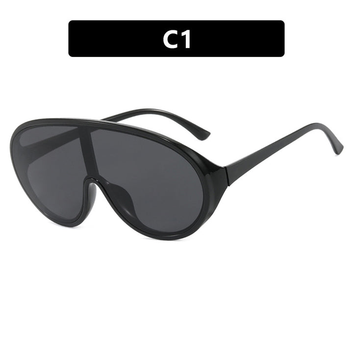 Women's futuristic sunglasses with large lenses and ergonomic frame Bowlift