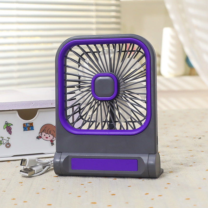 Portable Mini Table Fan with Multifunctional USB Connection Bowlift