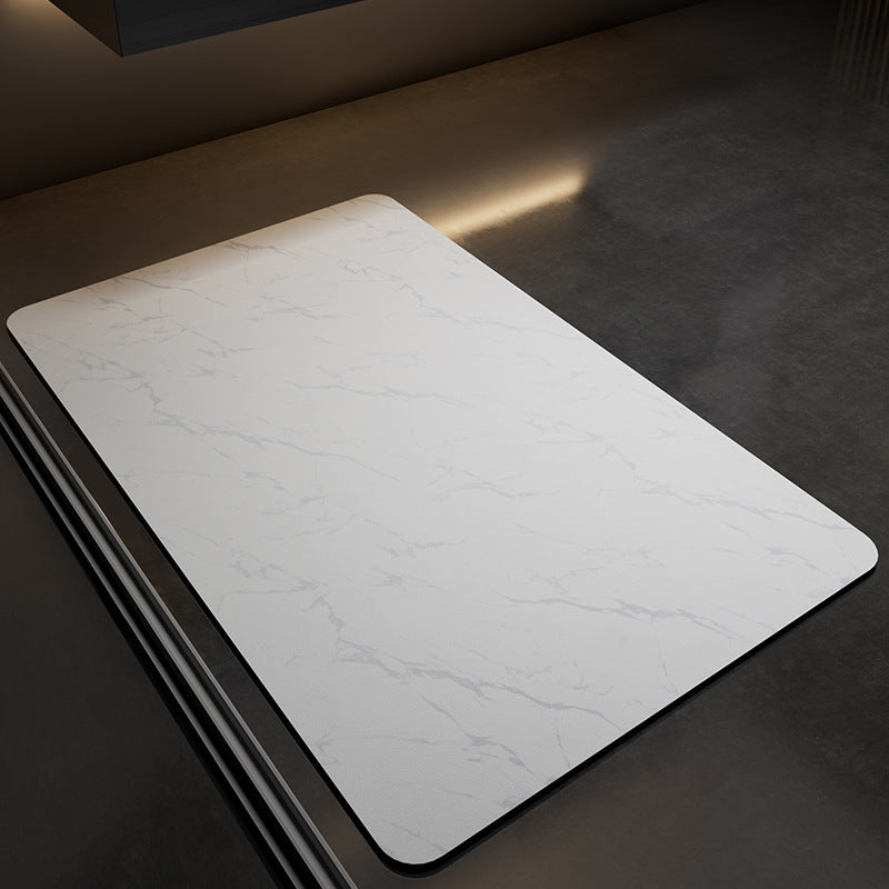 Marble-Patterned Anti-Fatigue Kitchen Mat Bowlift