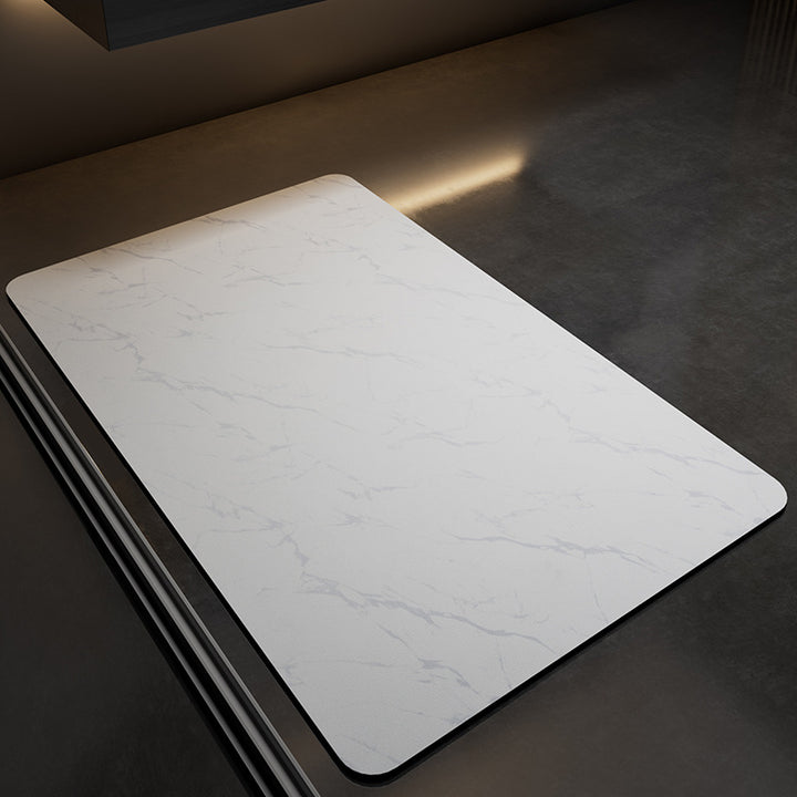 Marble-Patterned Anti-Fatigue Kitchen Mat Bowlift
