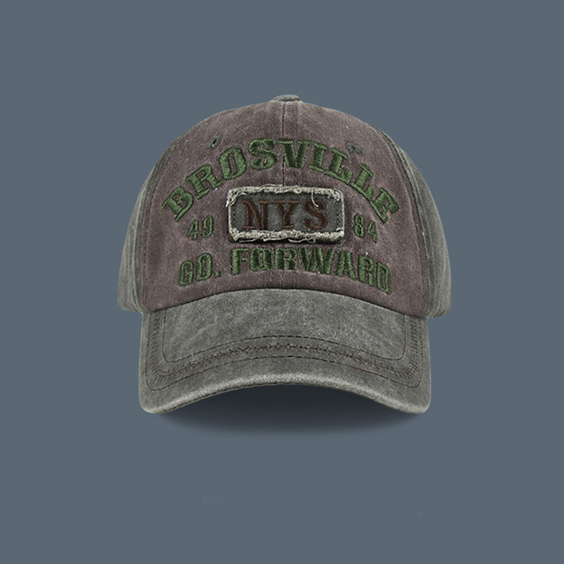 Vintage-Inspired Distressed Baseball Cap