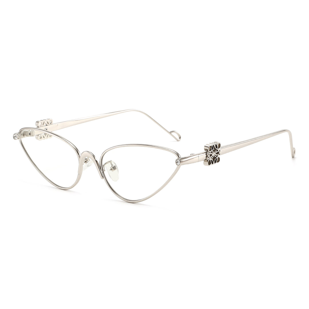 Women's Cat-Eye Sunglasses with Elegant Accents and UV Protection Bowlift