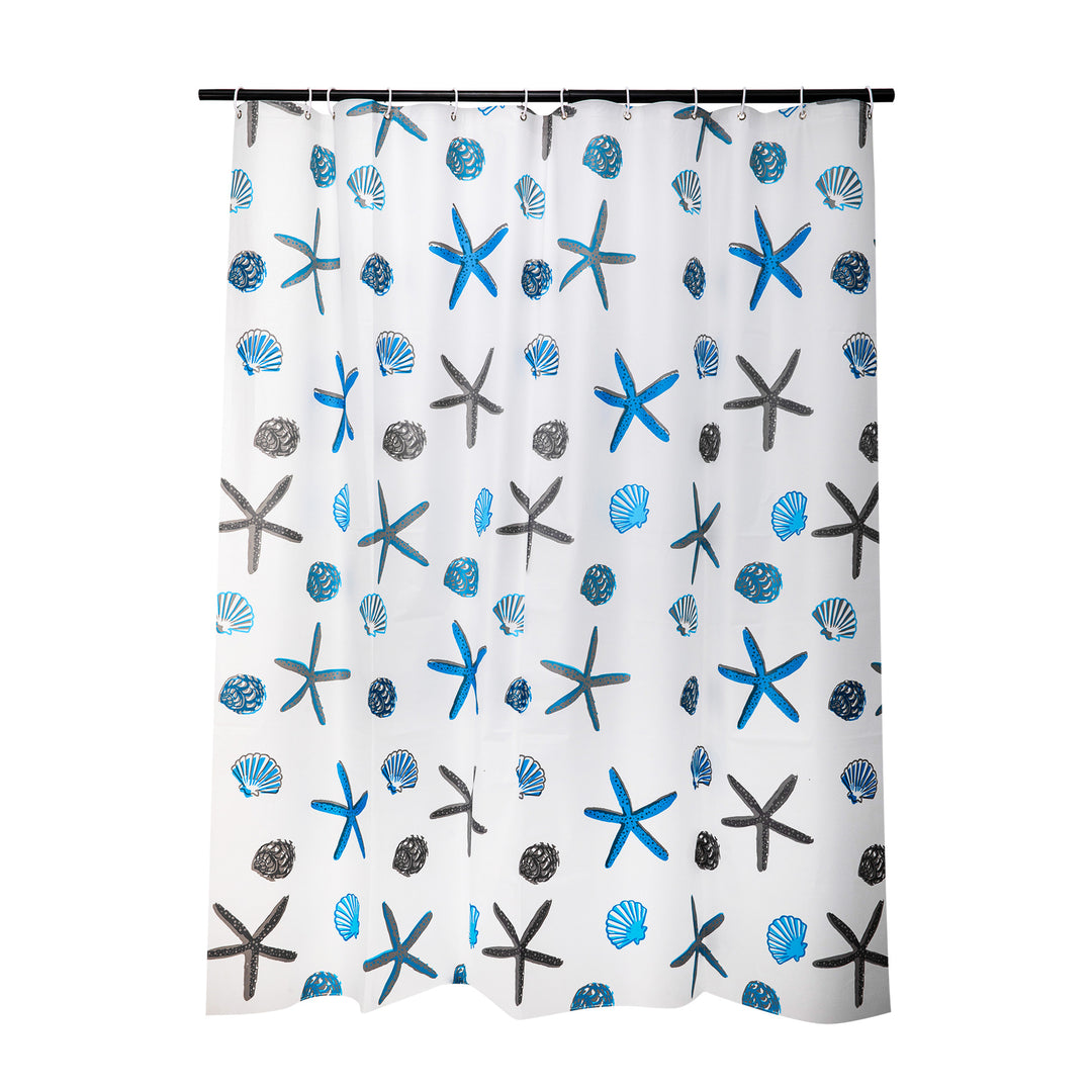 Coastal-Inspired Shower Curtain Bowlift