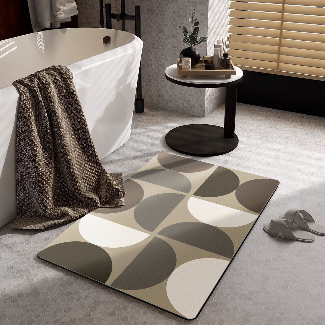 Modern Geometric Bath Mat
