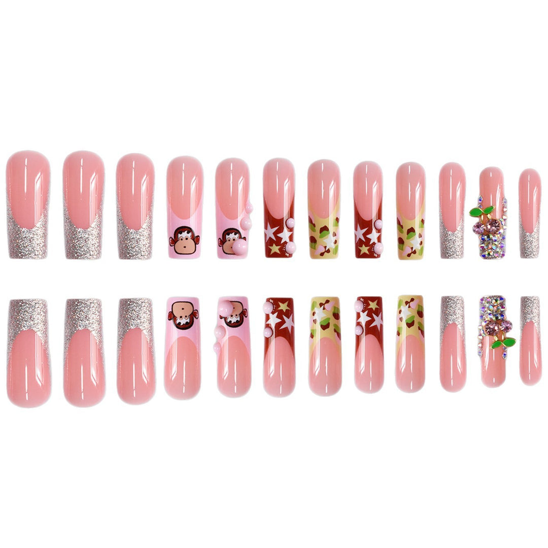 Creative Themed Press-On Nail Art Extensions Bowlift