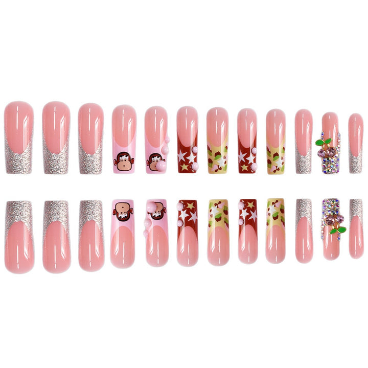Creative Themed Press-On Nail Art Extensions Bowlift
