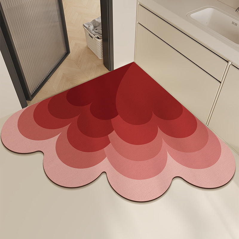 Heart-Shaped Non-Slip Bath Mat