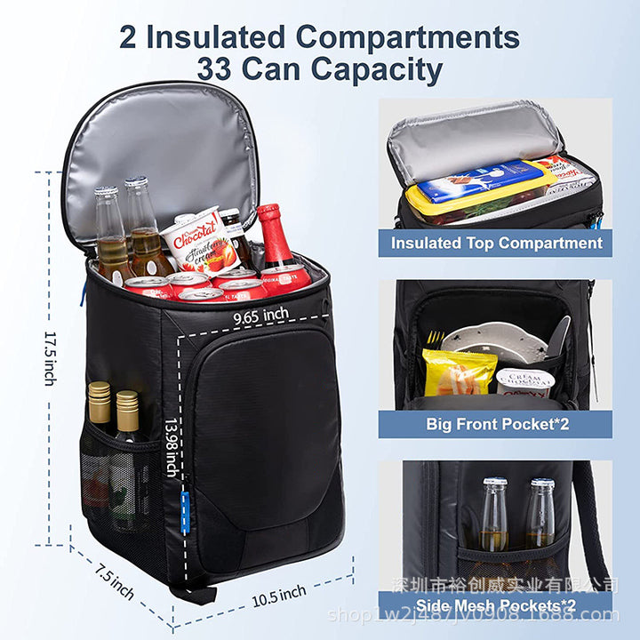 Insulated Picnic Cooler Backpack with Multiple Compartments Bowlift