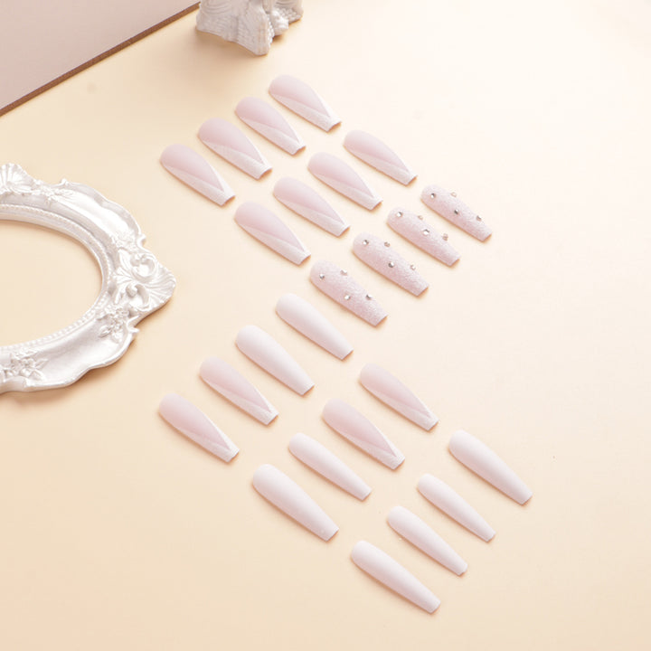 Premium Rhinestone-Embellished Stiletto Press-On Nails Bowlift
