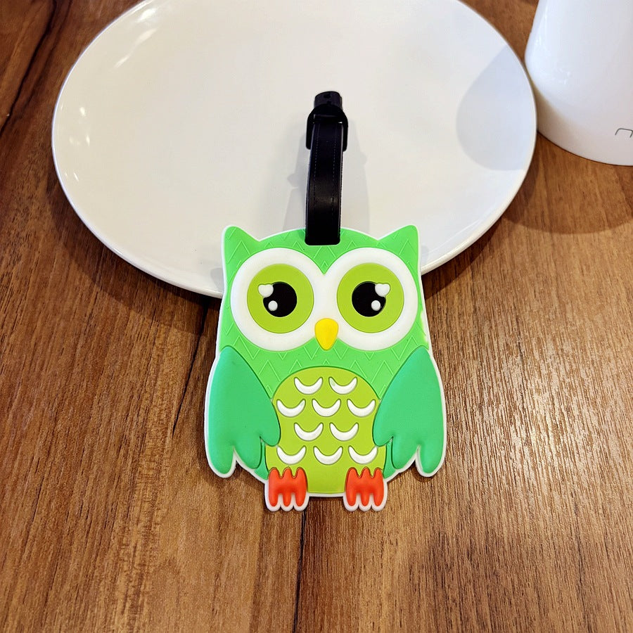 Cute Owl-Shaped Luggage Tag Bowlift