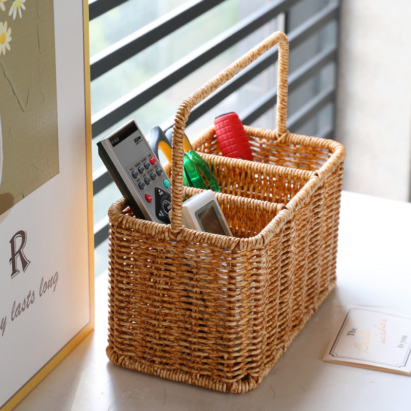 Unisex Handwoven Storage Basket with Dividers Bowlift