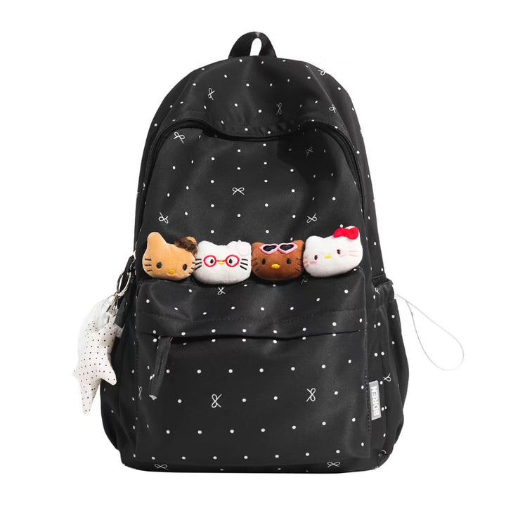 Backpack with Charming Animal Applications and Practical Compartments Bowlift