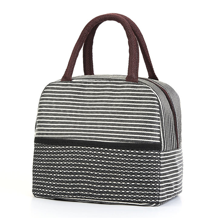 Insulated Striped Lunch Bag Bowlift