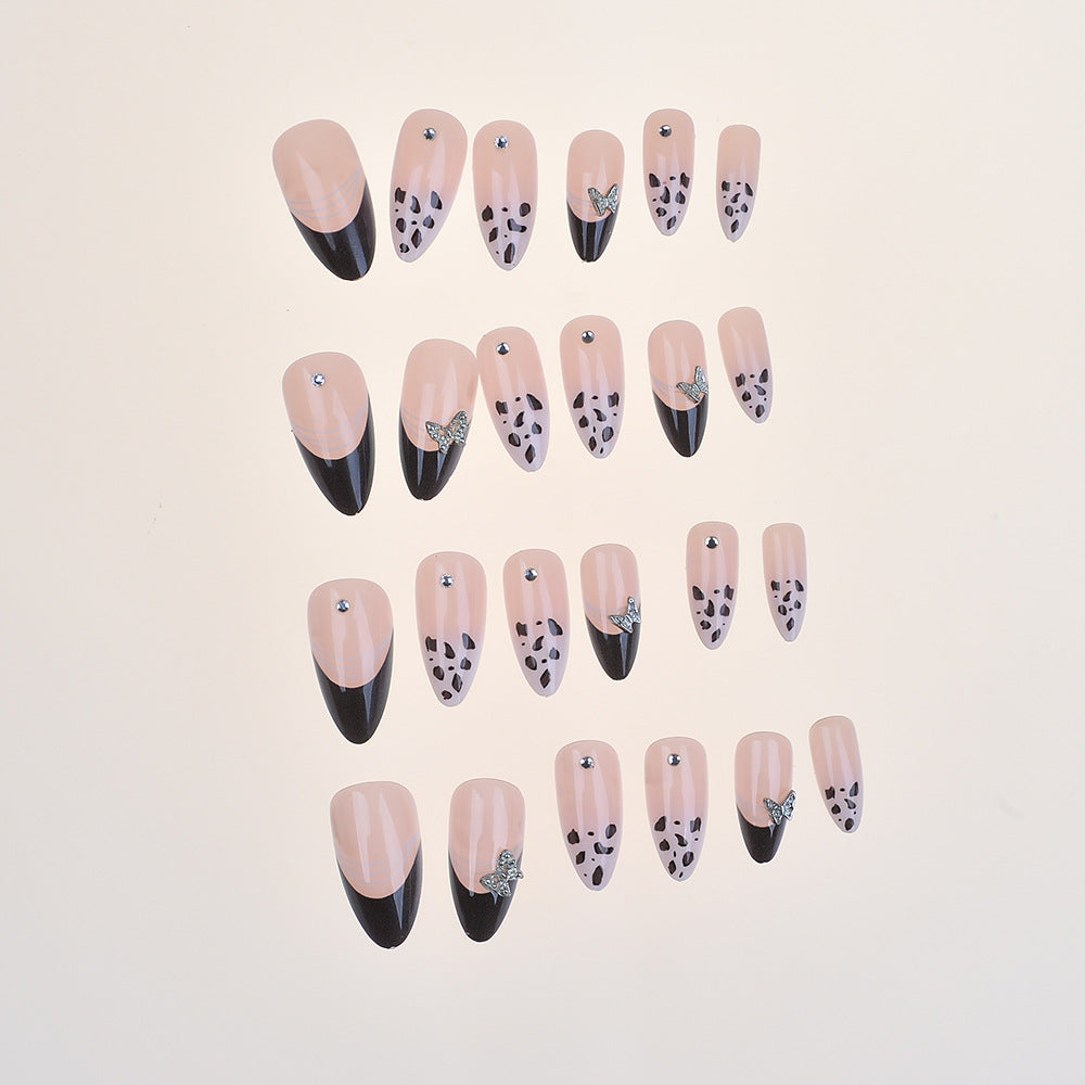 Artistic Press-On Nail Set with Elegant Designs Bowlift