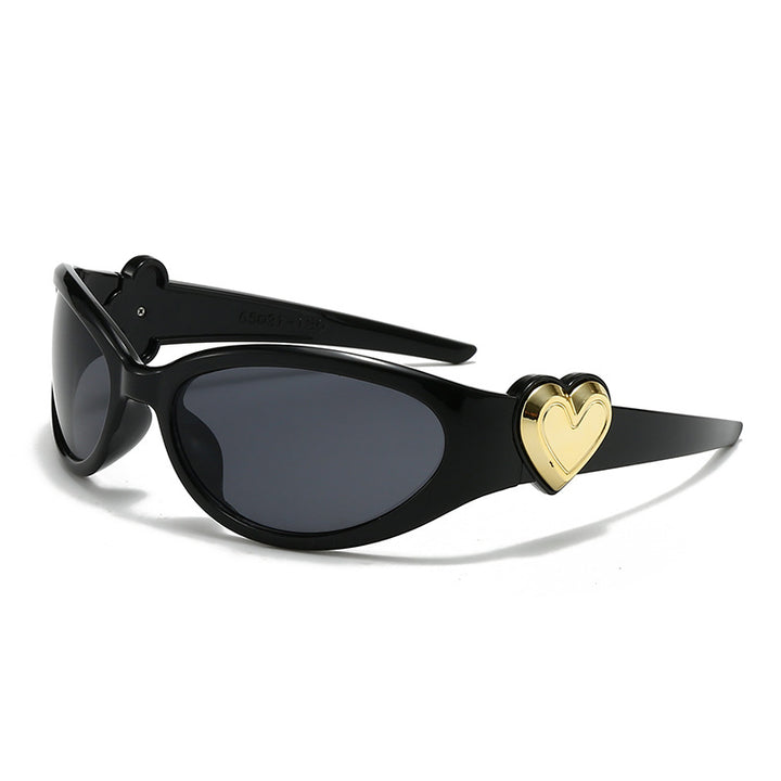 Ladies fashionable sunglasses in stylish heart design Bowlift
