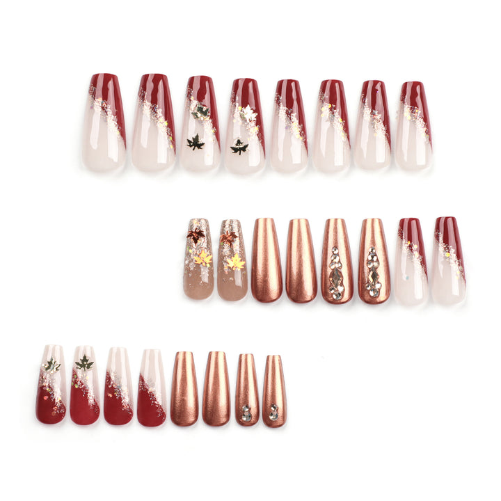 Artful Nail Extensions with Glitter and Flower Accents Bowlift