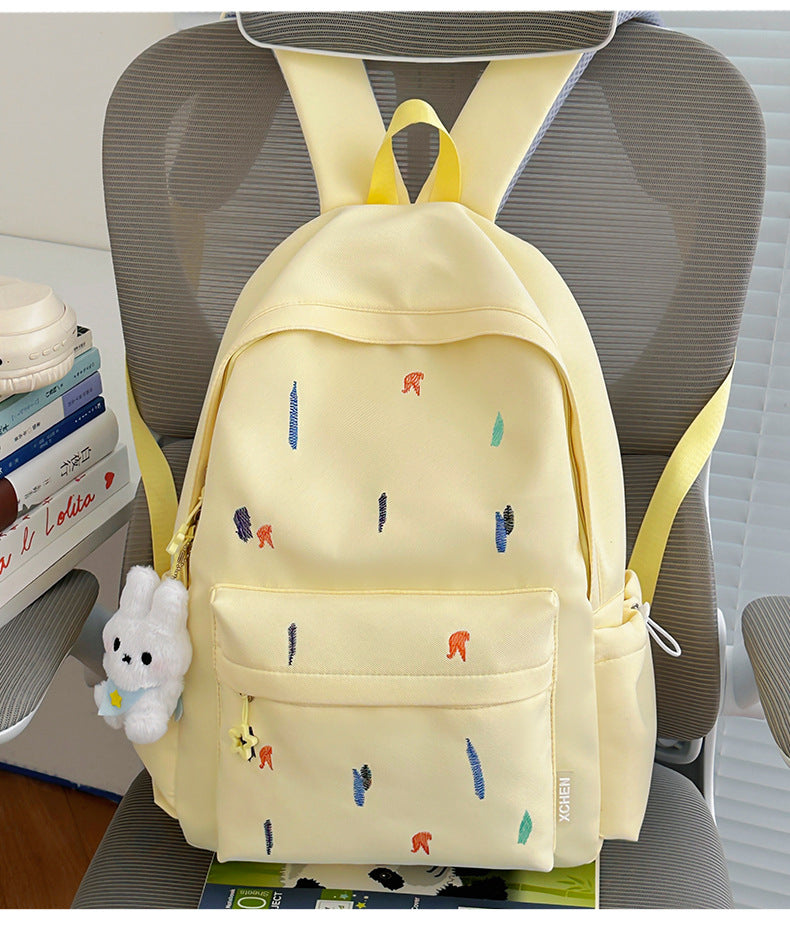 Artistic Embroidered Backpack