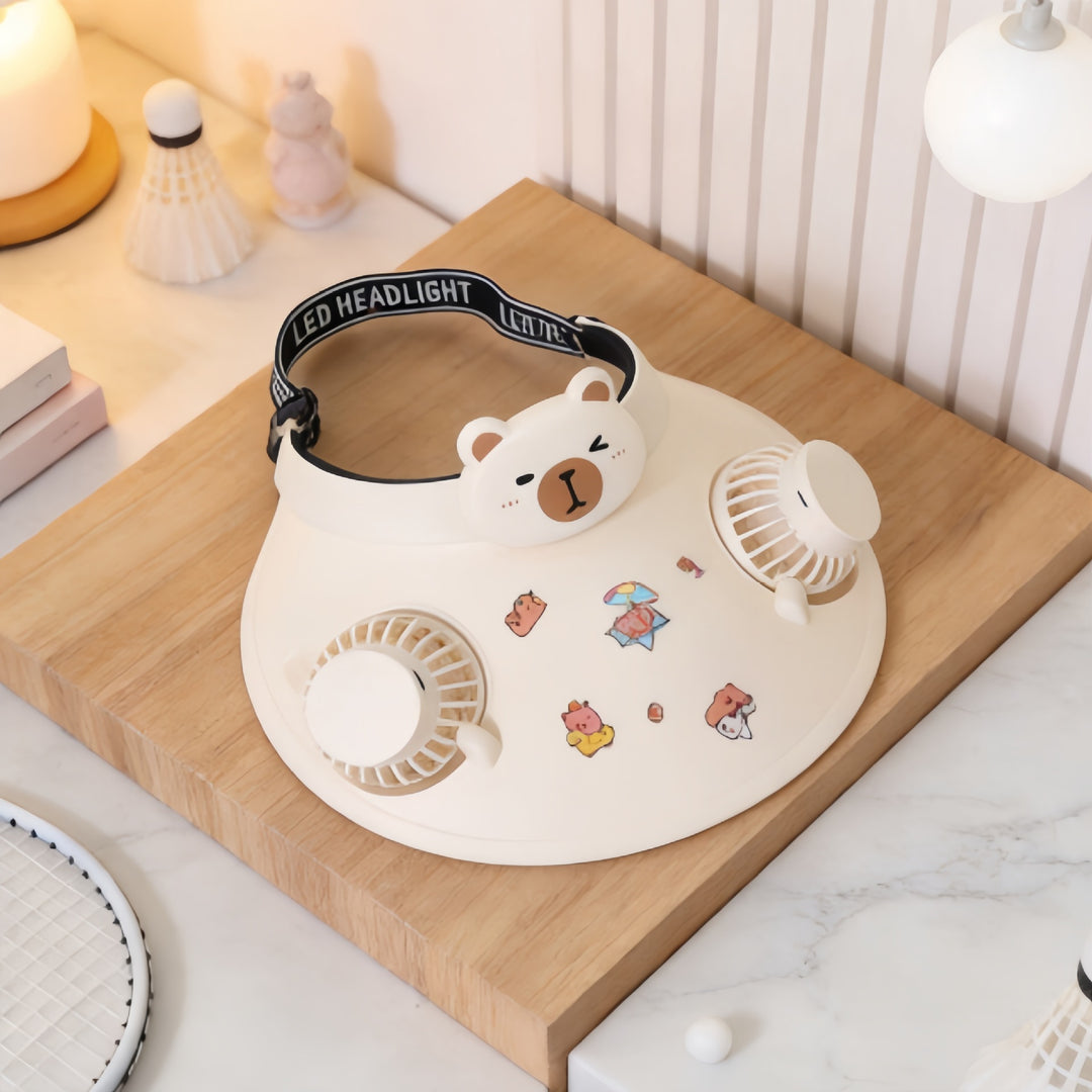 Ladies Toy Fan with Fun Animal Design Bowlift
