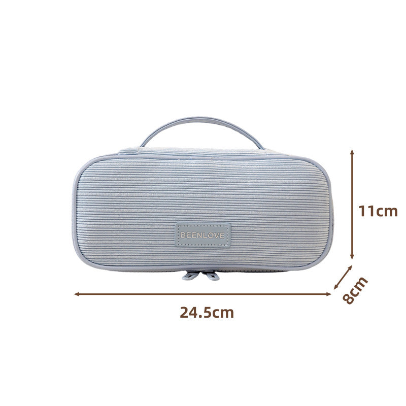 Textured Travel Makeup Case Bowlift