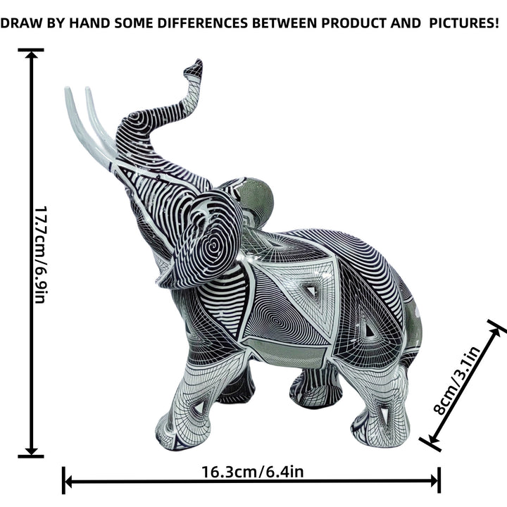 Artistic elephant figure with colorful design Bowlift