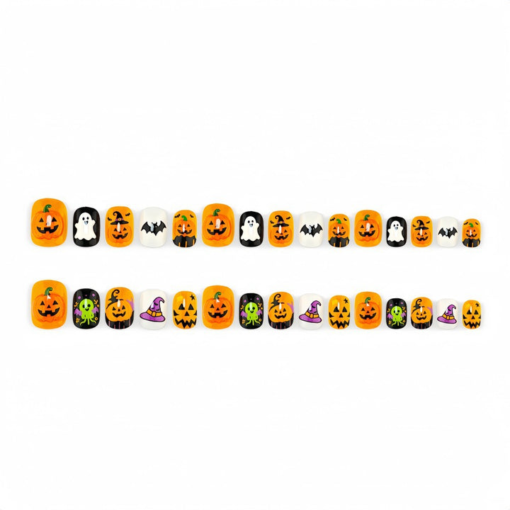 Halloween Nail Set with Creepy Designs Bowlift
