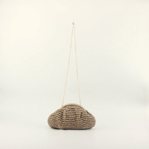 Clutch with decorative braided design Bowlift