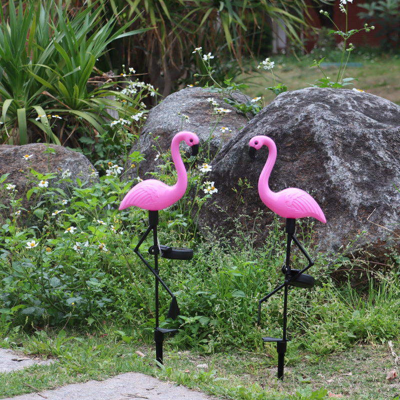 Articulated Flamingo Lawn Stake LED Accent Light With Adjustable Arm Bowlift