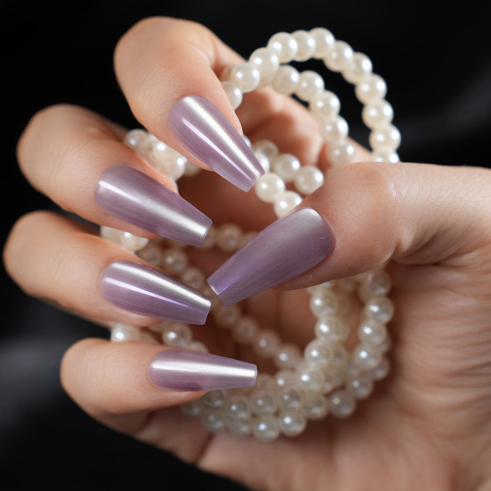 Elegant Stiletto Press-On Nail Set Bowlift