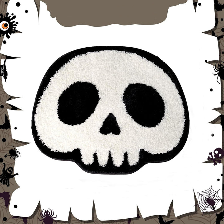 Ghost-Themed Plush Bath Mat Bowlift