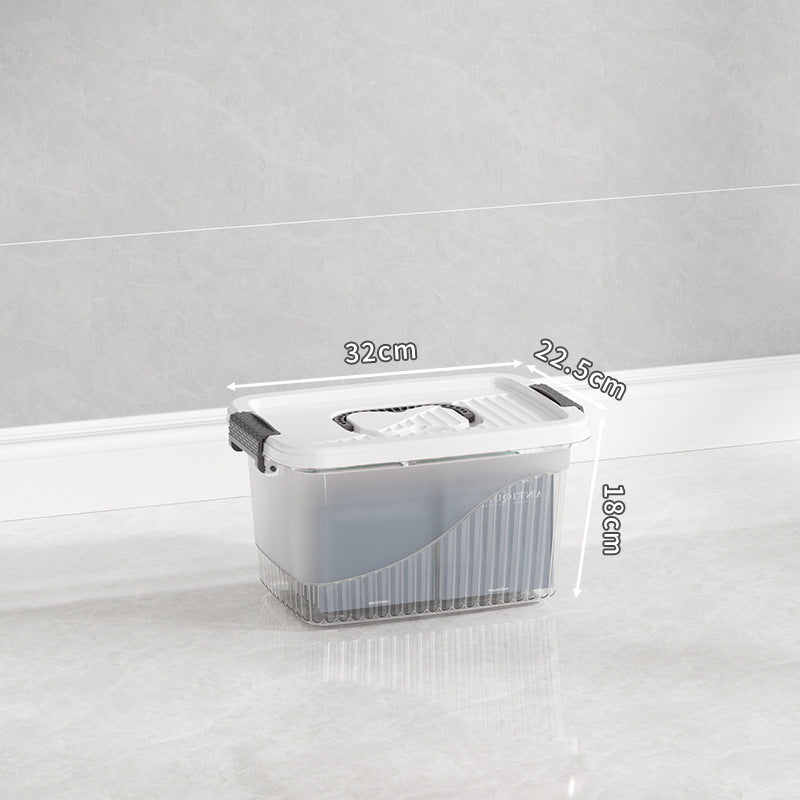 Multi-Functional Storage Box with Durable Lid Bowlift