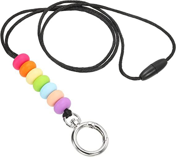 Colorful Beaded Keychain Holder Bowlift