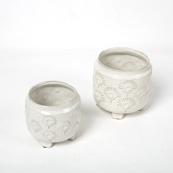 Decorative ceramic flower pot on legs Bowlift