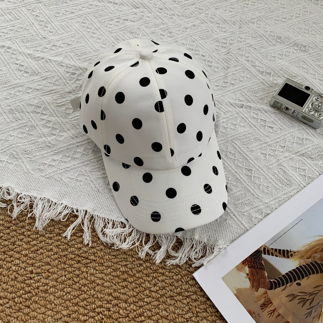 Women's Stylish Polka Dot Baseball Cap Bowlift