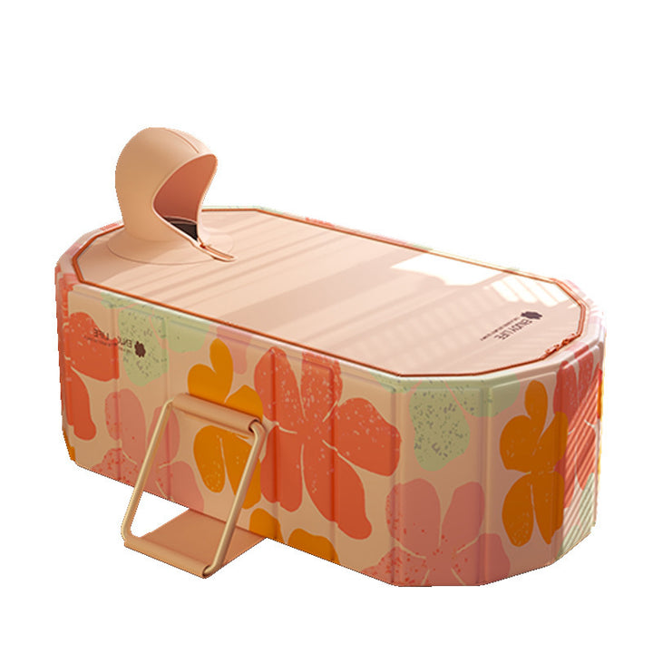 Women's Inflatable Children's Pool with Colorful Flower Pattern Bowlift