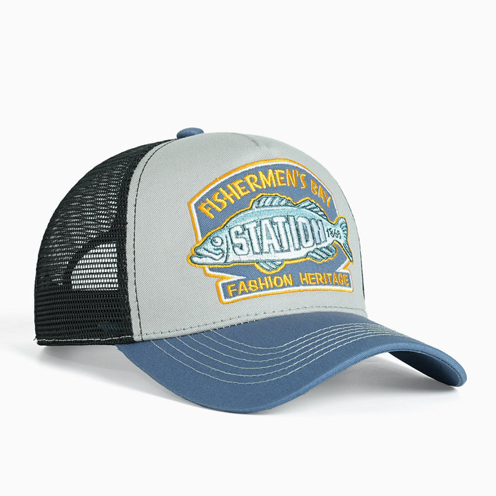 Ladies Trucker Cap with outstanding embroidery design Bowlift