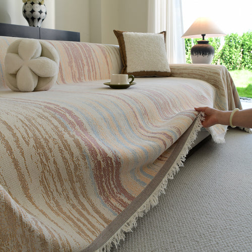 Textured Woven Sofa Throw Blanket