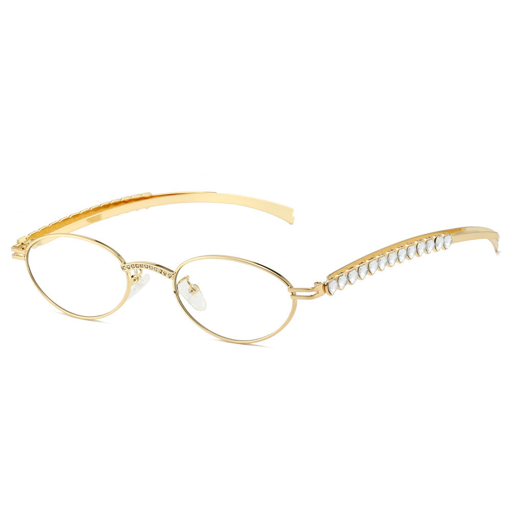 Elegant Oval Frame Glasses Bowlift